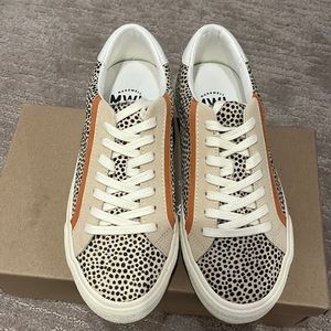 Madewell Sidewalk Low top - calf hair, suede and nubuck NWT size 6.5